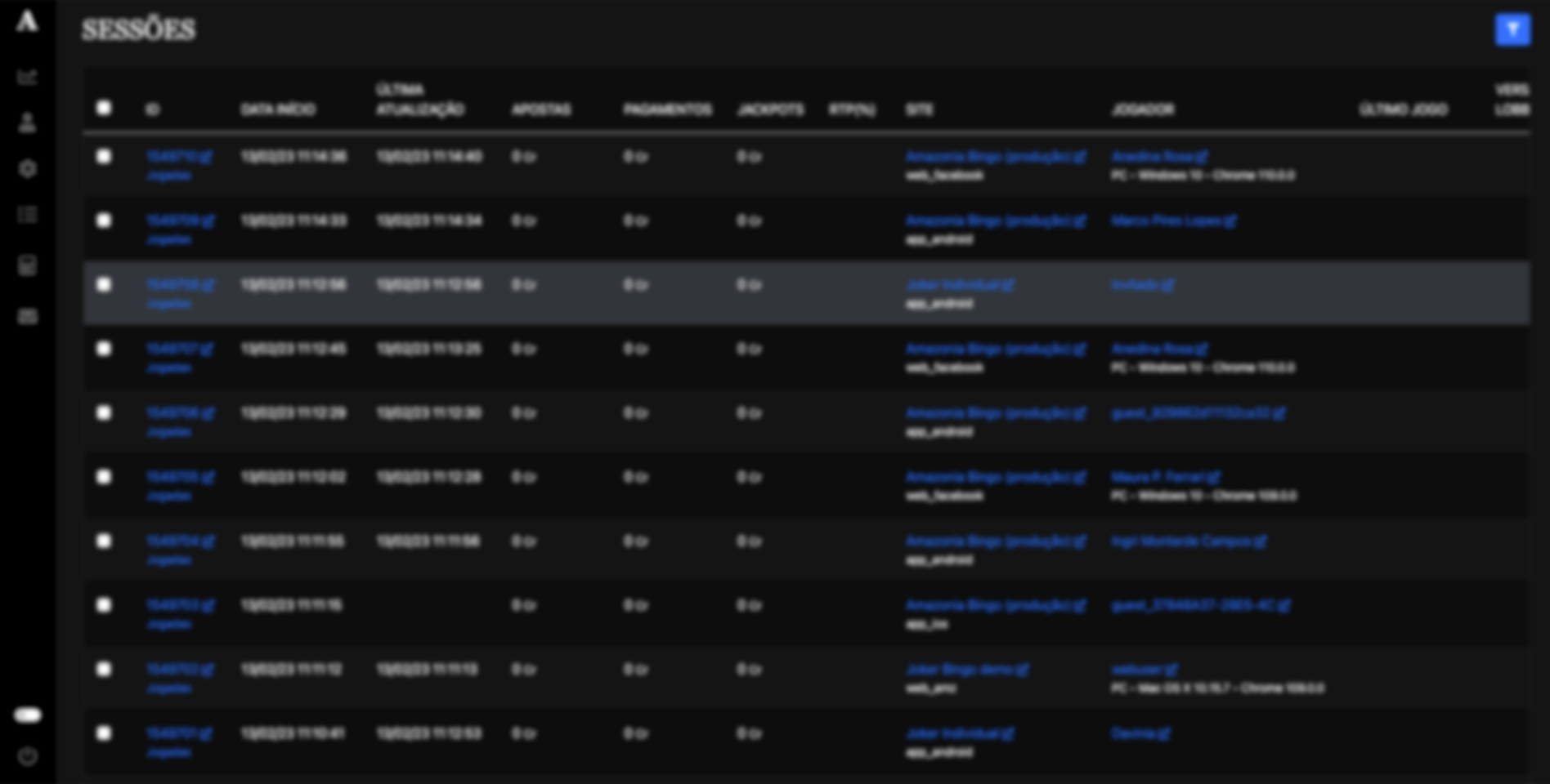 games statistics